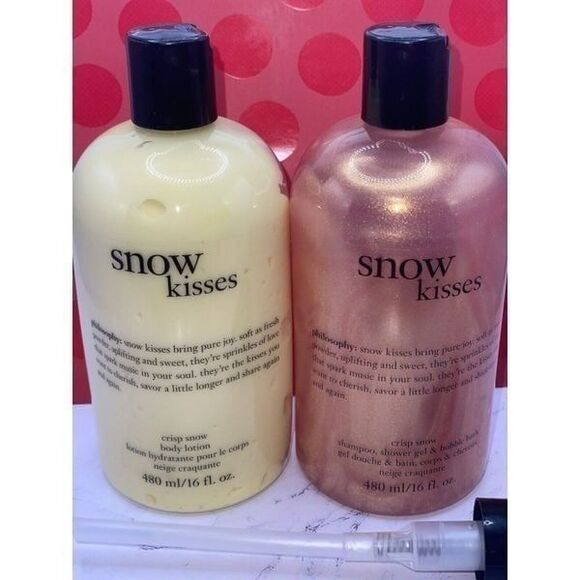 Philosophy Other - Philosophy Snow Kisses Gift Set of 2 Bubble Bath Shampoo Shower Gel & Lotion New